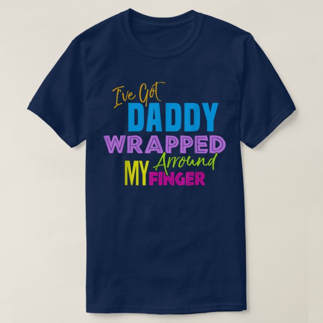 T-shirt J'Ai Fait Envelopper Papa Autour De Mes Enfants Do (Design devant)