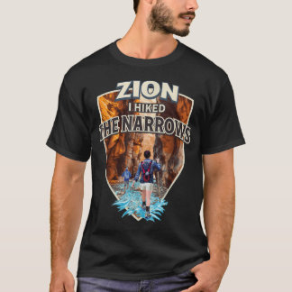 T-shirt J'ai fait une randonnée dans les Narrows au parc n