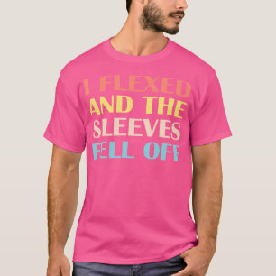 T-shirt J'ai Flexé Manches Tombé De Funny Body Builder Pes