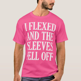 T-shirt J'ai Flexé Manches Tombé De Funny Body Builder Pes