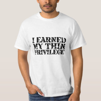 T-shirt J'ai gagné la pièce en t de mes hommes minces de