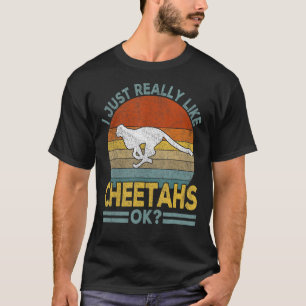 T-shirt J'Ai Juste Vraiment Comme Cheetah Funny Cheetah Re