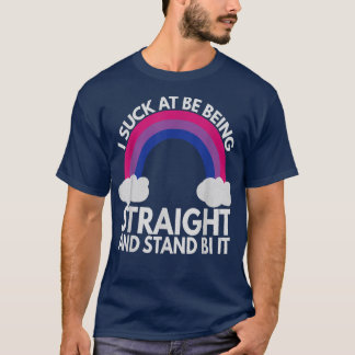T-shirt J'ai la chance d'être droit et de rester debout Bi