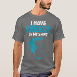 T-shirt J'ai la Grèce sur ma géographie