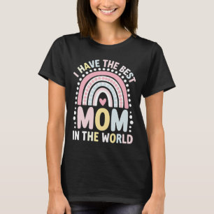 T-shirt J'ai la meilleure maman du monde Boho Rainbow