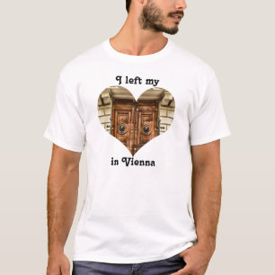T-shirt J'ai laissé mon coeur dans porte fleurie de Vienne