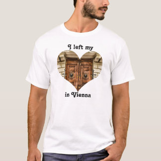 T-shirt J'ai laissé mon coeur dans porte fleurie de Vienne
