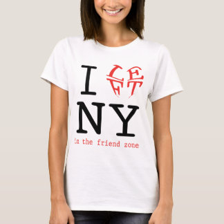 T-shirt J'ai laissé NY dans la zone d'ami