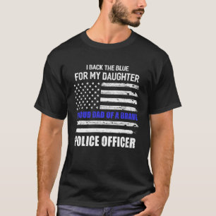 T-shirt J'Ai Le Bleu Pour Ma Fille Fier Papa Police O
