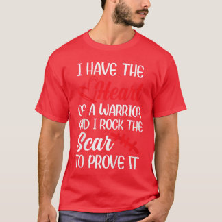 T-shirt J'ai le cœur de guerriers, je déchire la cicatrice