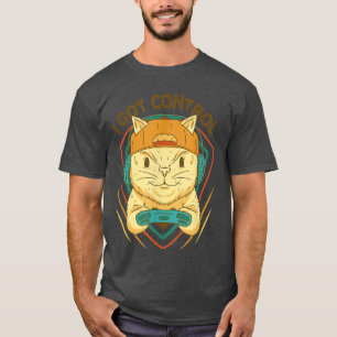 T-shirt J'ai le contrôle Funny Game Master Cat pour le jeu