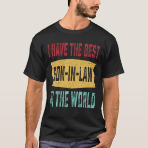 T-shirt J'Ai Le Meilleur Fils En Droit Dans Le Monde Père 