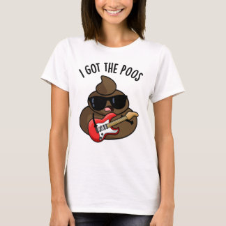 T-shirt J'Ai Le Poos Funny Poop Blues Pun