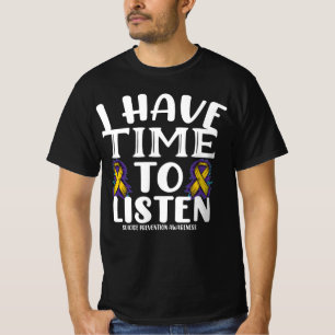 T-shirt J'ai le temps d'écouter la sensibilisation à la pr