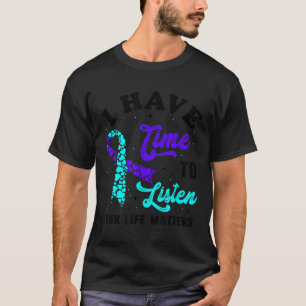 T-shirt J'ai le temps d'écouter Santé mentale Éveil au sui
