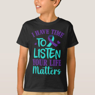 T-shirt J'ai le temps d'écouter un cadeau de sensibilisati