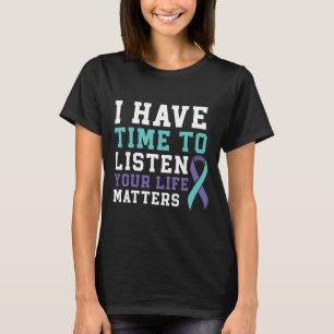 T-shirt J'Ai Le Temps D'Écouter Vos Problèmes De Vie Menta