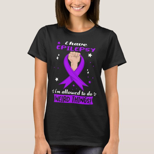 T-shirt J'ai l'épilepsie Guerrier de l'épilepsie drôle (Devant)