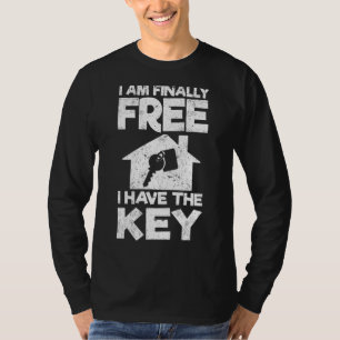 T-shirt J'ai les clés de la maison immobilière réchauffer 