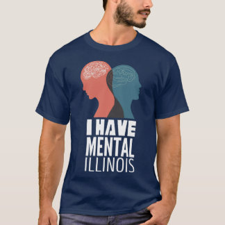 T-shirt J'ai l'Illinois mental 7