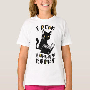 T-shirt J'ai lu des livres interdits Cat