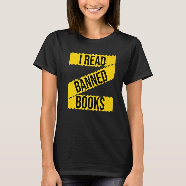T-shirt J'Ai Lu Les Livres Interdits Combattre La Censure  (Devant)