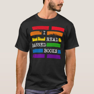 T-shirt J'Ai Lu Les Livres Interdits Rainbow Redacted