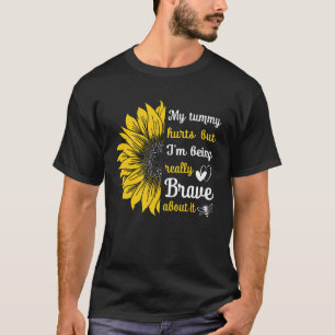 T-shirt J'ai mal à la maman, mais je suis vraiment courage