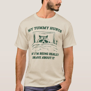 T-shirt J'ai mal à la maman, mais je suis vraiment courage