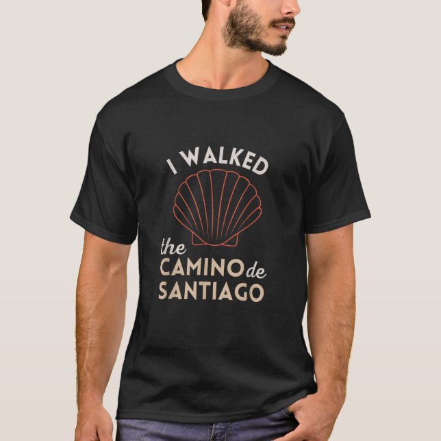 T-shirt J'ai marché sur le chemin de Saint-Jacques de Comp (Devant)
