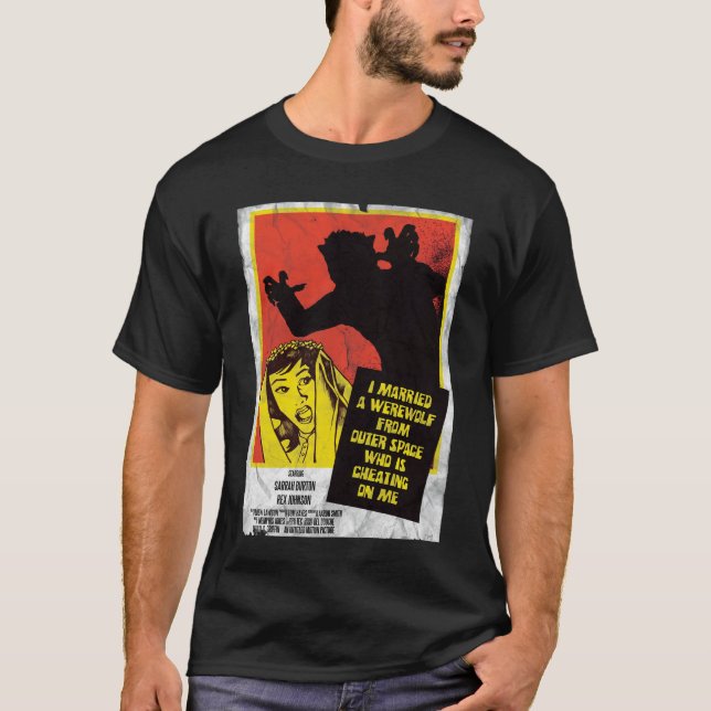 T-shirt J'ai marié un loup-garou d'outerspace (Devant)