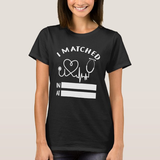 T-shirt J'Ai Matché Futur Médecin Résidence Match (Devant)