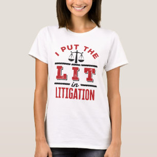 T-shirt J'ai mis la lumière dans le procès de l'avocat du