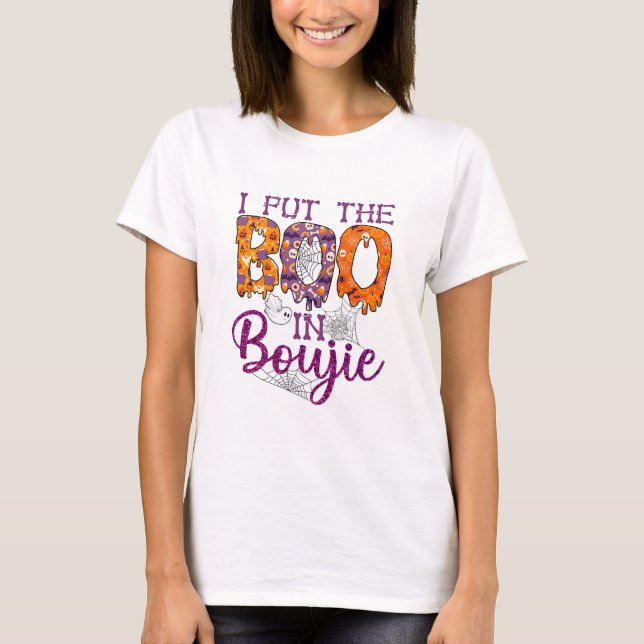 T-shirt J'ai mis le boo à bougie Halloween (Devant)