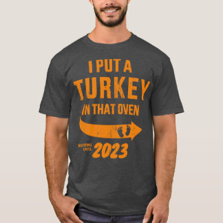 T-shirt J'ai mis une dinde dans ce four papa grossesse tha