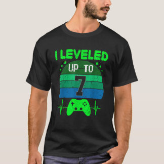 T-shirt J'ai nivelé jusqu'à 7e Anniversaire jeu vidéo Retr