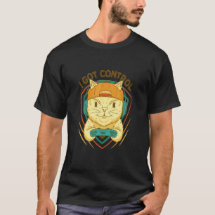 T-shirt J'Ai Obtenu Contrôle Jeu Master Cat Pour Le Jeu Vi