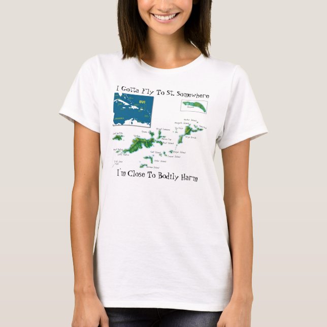 T-shirt J'ai obtenu de voler au St quelque part (Devant)
