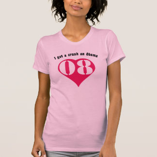T-shirt J'ai obtenu un écrasement sur Obama
