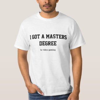 T-shirt J'ai obtenu une maîtrise dans le jeu visuel