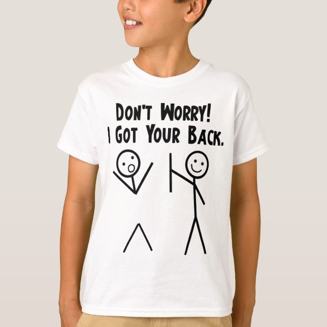 T-shirt J'ai obtenu votre dos ! (Devant)
