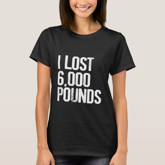 T-shirt J'Ai Perdu 6 000 Livres (Devant)