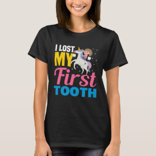 T-shirt J'ai perdu ma première dent Licorne Fée des dents