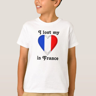 T-shirt J'ai perdu mon coeur en France