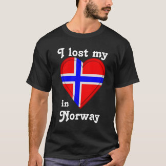 T-shirt J'ai perdu mon coeur en Norvège