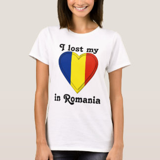 T-shirt J'ai perdu mon coeur en Roumanie