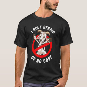 T-shirt J'Ai Peur D'Aucun Costume D'Halloween Pun De Chèvr