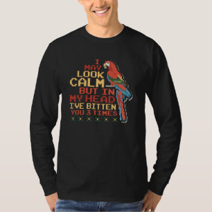 T-shirt J'ai peut-être l'air tranquille, drôle d'oiseau