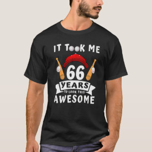 T-shirt J'Ai Pris 66 Ans Pour Regarder Ce Bal Baseball 66t