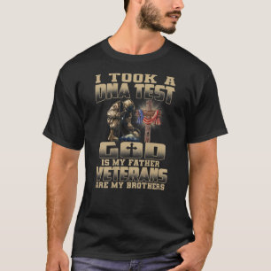 T-shirt J'Ai Pris Un Test D'ADN Dieu Est Mon Père Anciens 